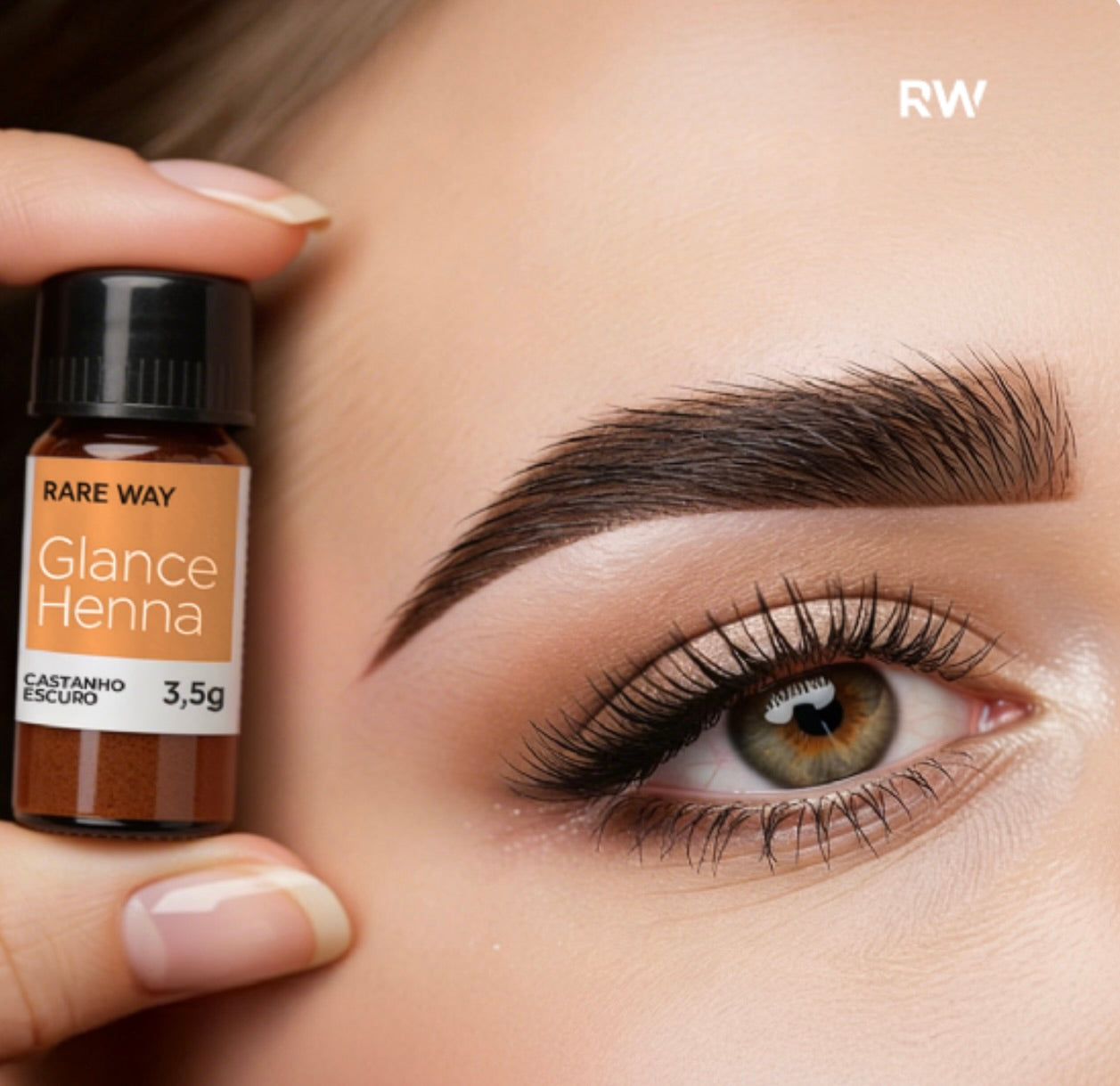 Glance Henna Profissional 3,5g (castanho escuro)
